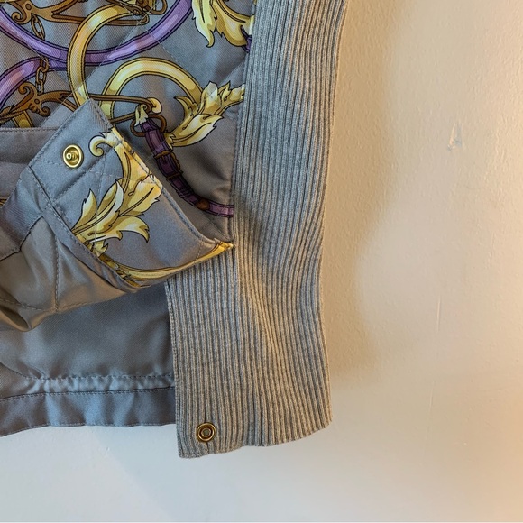 J. McLaughlin Gray Silk Quilted Vest - Picture 5 of 5